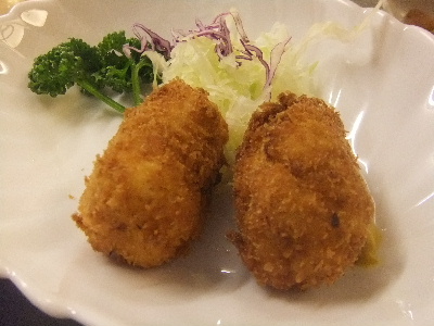 北千住　居酒屋　大はし　カニコロッケ