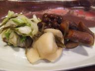 大阪　居酒屋　佳酒真楽まゆのあな　漬物