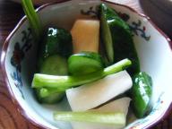 会津若松　居酒屋　麦とろ　漬物