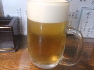 青砥　ラーメン　麺屋なごみ　ビール