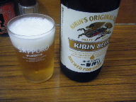 築地　とんかつ八千代　ビール