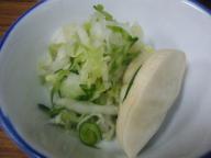 築地　とんかつ八千代　漬物