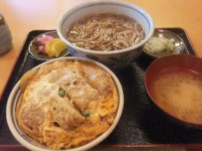 高砂　蕎麦　松竹庵　カツ丼セット