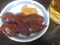 浅草橋　居酒屋　西口やきとん　レバ刺し