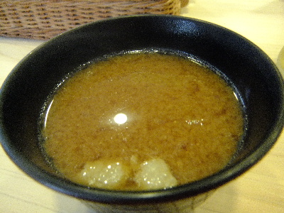 人形町　そよいち　味噌汁