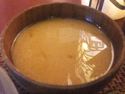 築地　米花　味噌汁
