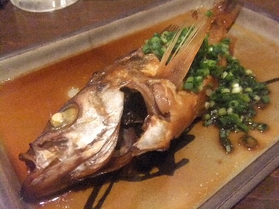 新橋　居酒屋　城喜元　メバル煮つけ