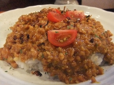 築地　鳥藤　キーマカレー