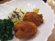 北千住　居酒屋　大はし　カニコロッケ