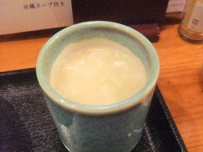 築地　鳥藤　鶏スープ