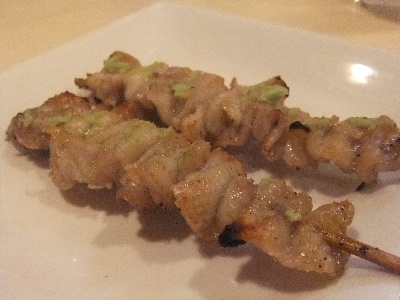 立石　居酒屋　鳥ひで　皮ワサビ