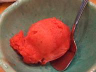 塩釜　すし哲　いちごシャーベット