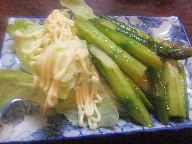 北千住　居酒屋　藤や　アスパラ