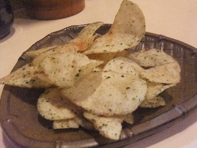 立石　居酒屋　鳥ひで　ポテトチップス