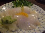 高砂　居酒屋　高砂家　イカ刺身