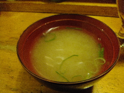 河岸頭　味噌汁