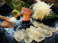 益田　居酒屋　田吾作　刺身