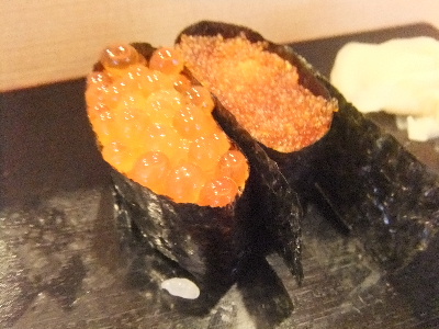 札幌　すし屋のかかし　とびっこ　イクラ