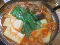 立石　居酒屋　さくらい　豚キムチ鍋