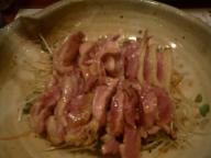 宮崎　居酒屋　とおやま　地鶏タタキ香味野菜