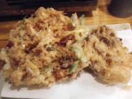 人形町　立飲み　酒喰洲　かき揚