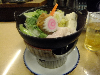 大はし　白子鍋