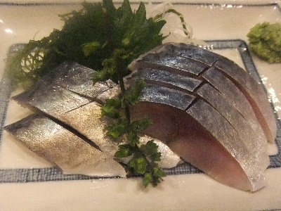 曳舟　居酒屋　三祐酒場　しめ鯖