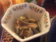 築地　米花　しめ鯖の小鉢