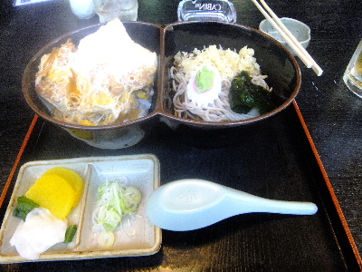高砂　朝日屋　カツどんセット