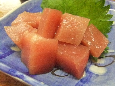 渋谷　居酒屋　富士屋本店　マグロブツ