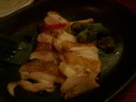 西日暮里　居酒屋　しゃもきち　モモ肉山椒焼き