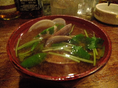 ダダ　あさり味噌汁