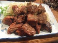 釧路　居酒屋　万年青　味付肉