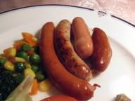 北斗星　食堂車　ソーセージ