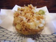 立石　蕎麦　玄庵　かき揚