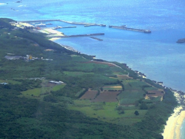 波照間島上空