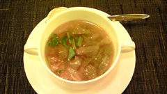 野菜と干しエビのスープ。