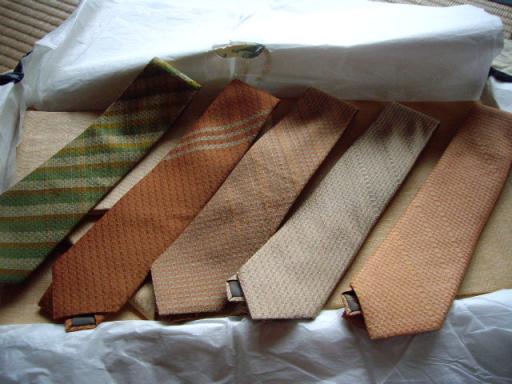 久米島紬４枚ソウコウ　ネクタイ