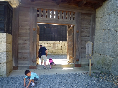 松山城にて1才9ヶ月