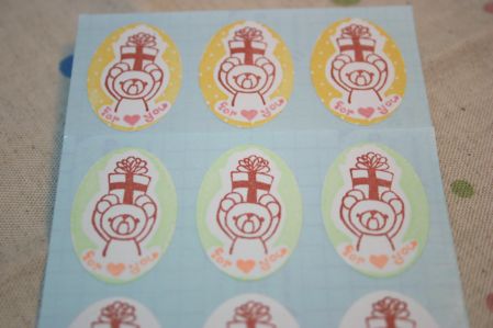 シール（アップ）