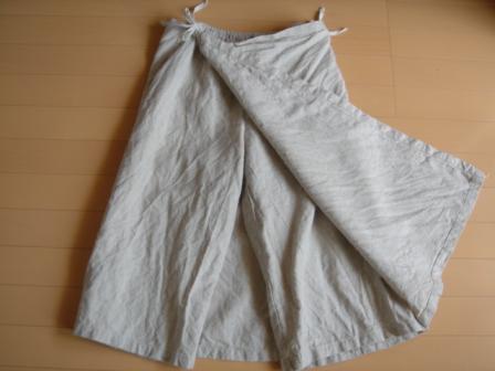 ラミーリネンで巻きスカート風パンツ(ロング)作りました。 | はんどめいど*life - 楽天ブログ