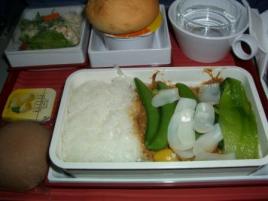 in-flight meal