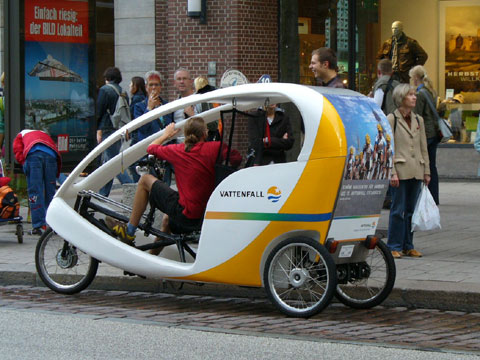 ドイツの自転車タクシー
