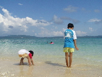 くらげネットの無い海、久しぶり！！