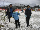 雪だるま！できあがり！！