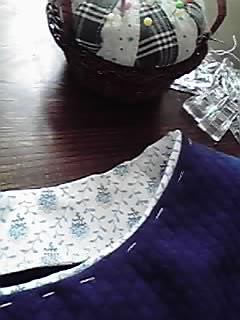 ホームワンピ。青1