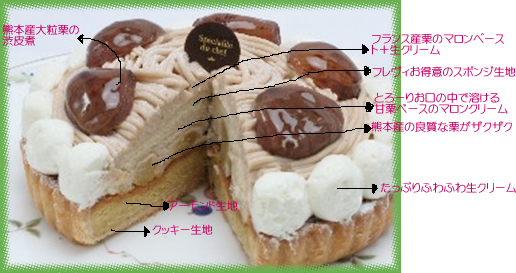マロンタルト～美味しさの秘密（内部構造）～