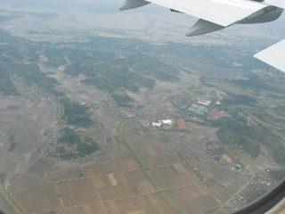 日本上空(成田付近)