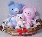 くまお、くまこ、ちびくまちゃん