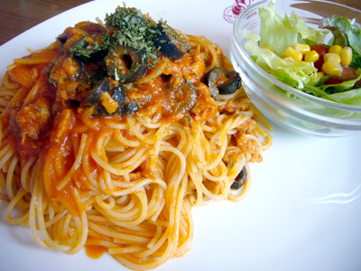 パスタのランチ